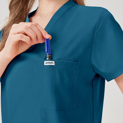 Jelrisofit Uniforme Quirurgico con V-Neck y Estilo Casual para Mujer