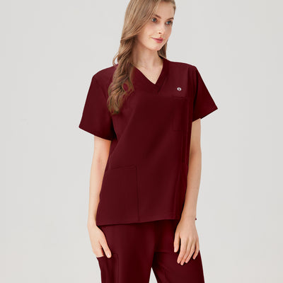 Jelrisofit Uniforme Quirurgico Vino con Diseño Versátil