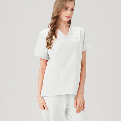 Jelrisofit Pijama Quirurgica Blanco con Ajuste Casual