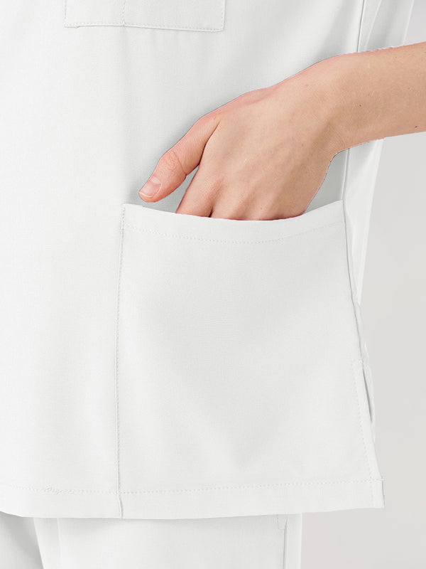 Jelrisofit Classic Pijama Quirurgica - Mujer Blanco, De secado rápido y ligero.