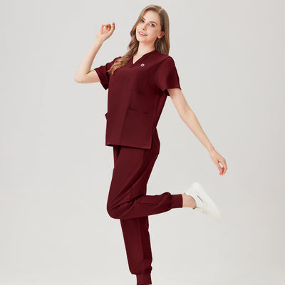 Jelrisofit Pijama Quirurgico con V-Neck y Estilo Casual