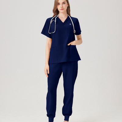 Jelrisofit Pijama Quirurgica con V-Neck y Estilo Casual