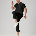 Jelrisofit Pijama Quirurgica Negro Estilo Deportivo