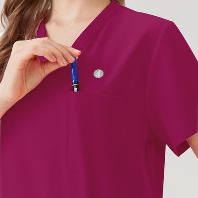 JelriSoFit Classic Uniformes Médicos - Mujer Bugambilia, Suave y elástico