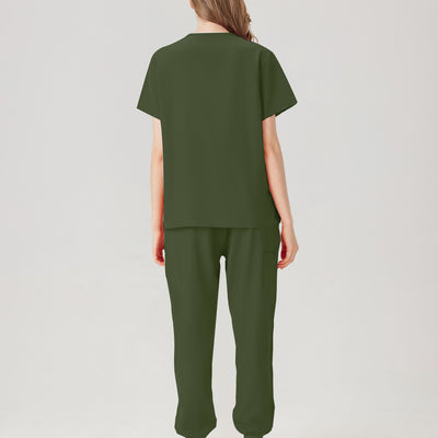 JelriSoFit Classic Uniformes de Trabajo - Mujer Verde Musgo, Fácil de limpiar
