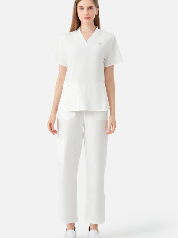 Jelrisofit White Surgical Straight-Cut with Functional Pockets