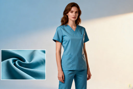 ¿Qué tipo de tela es más fresca para scrubs médicos?