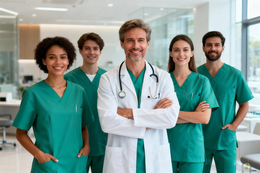 Cómo usar el color del uniforme médico para fortalecer la identidad de una clínica