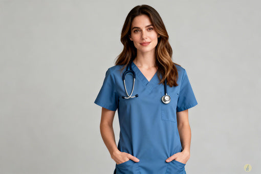 ¿Por qué muchos scrubs médicos son de color azul?