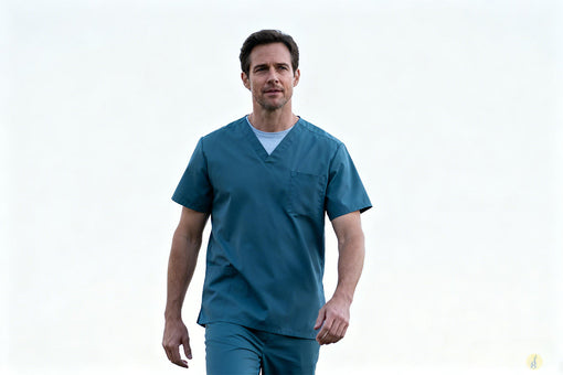 ¿Es recomendable usar camiseta debajo del uniforme médico?