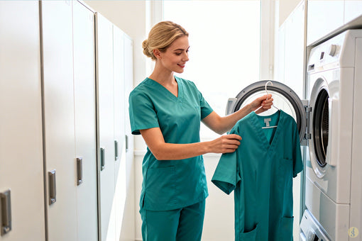 ¿La secadora arruina los uniformes médicos?