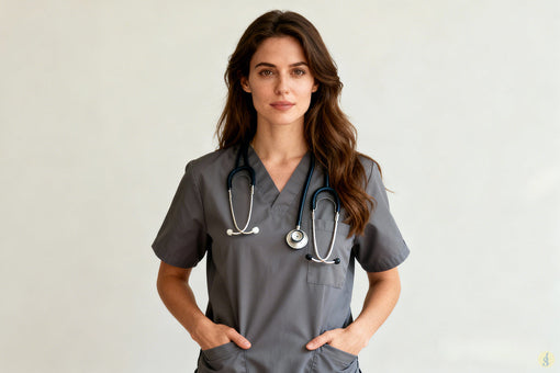 ¿Qué es la tecnología 4-way stretch en la ropa médica?