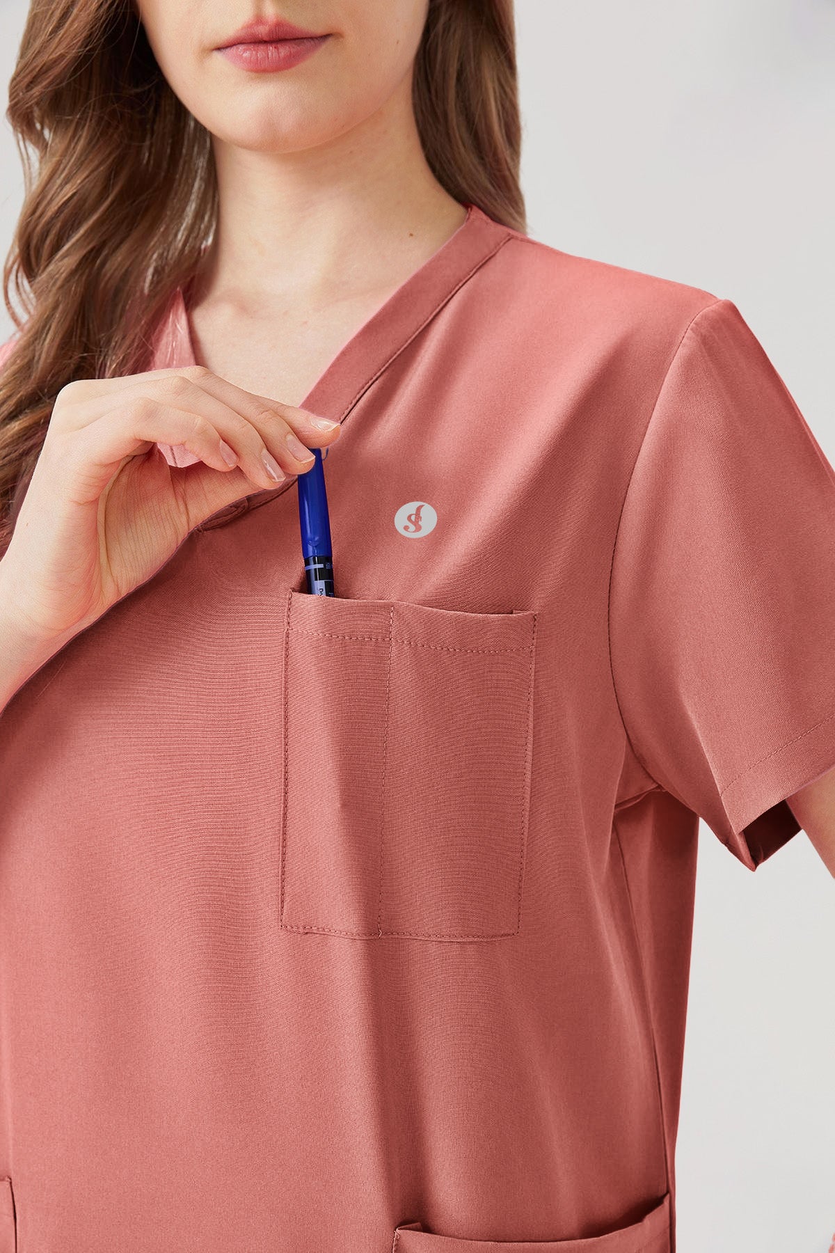 JelriSoFit Classic Pijama Quirúrgica - Mujer Capri Rosa, ligero y confortable