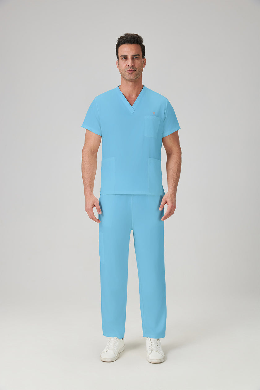 JelriSoFit Classic Uniformes Quirúrgicos - Hombre Azul Caribe, Deportivo y confortable