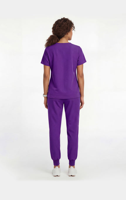 JelriSoFit Free Uniformes de Trabajo – Mujer Morado oscuro, Comodidad deportiva