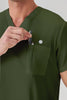 JelriSoFit Classic Medical Uniforms - Men's Moss Green, Stain Resistant