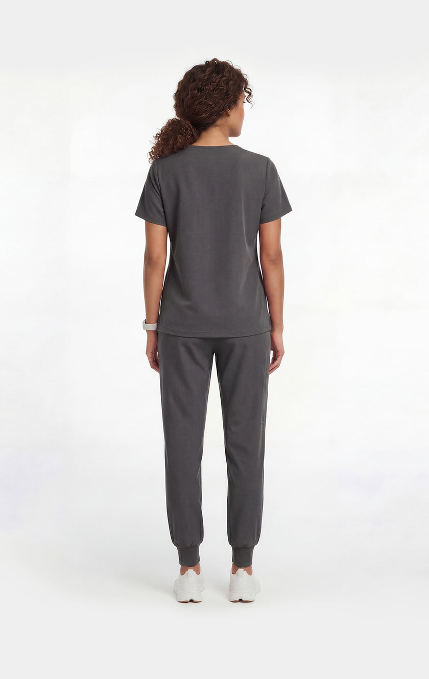 JelriSoFit Free Uniformes de Trabajo – Mujer Gris Carbon, Tejido mejorado