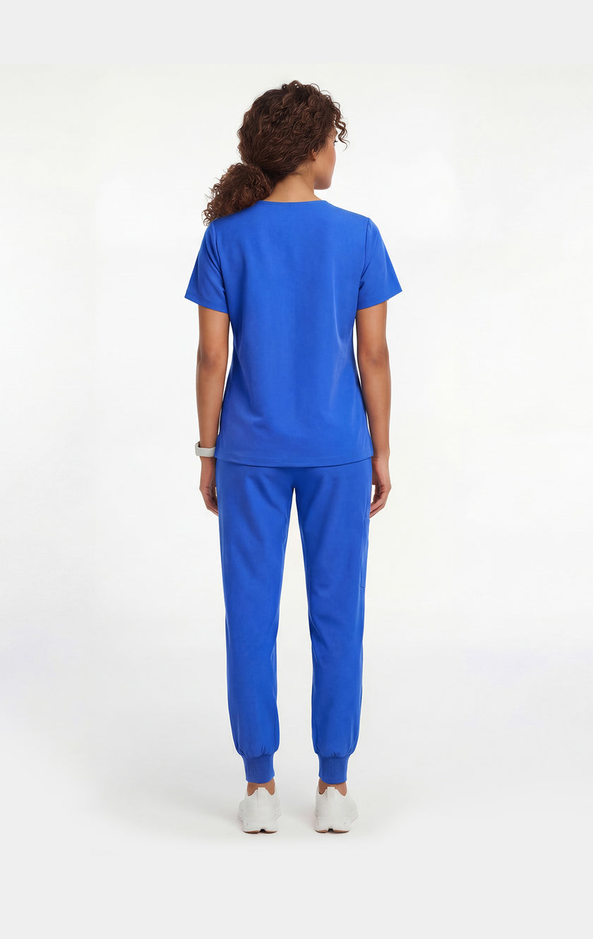 JelriSoFit Free Uniformes Médicos – Mujer Azul Rey, Cintura elástica