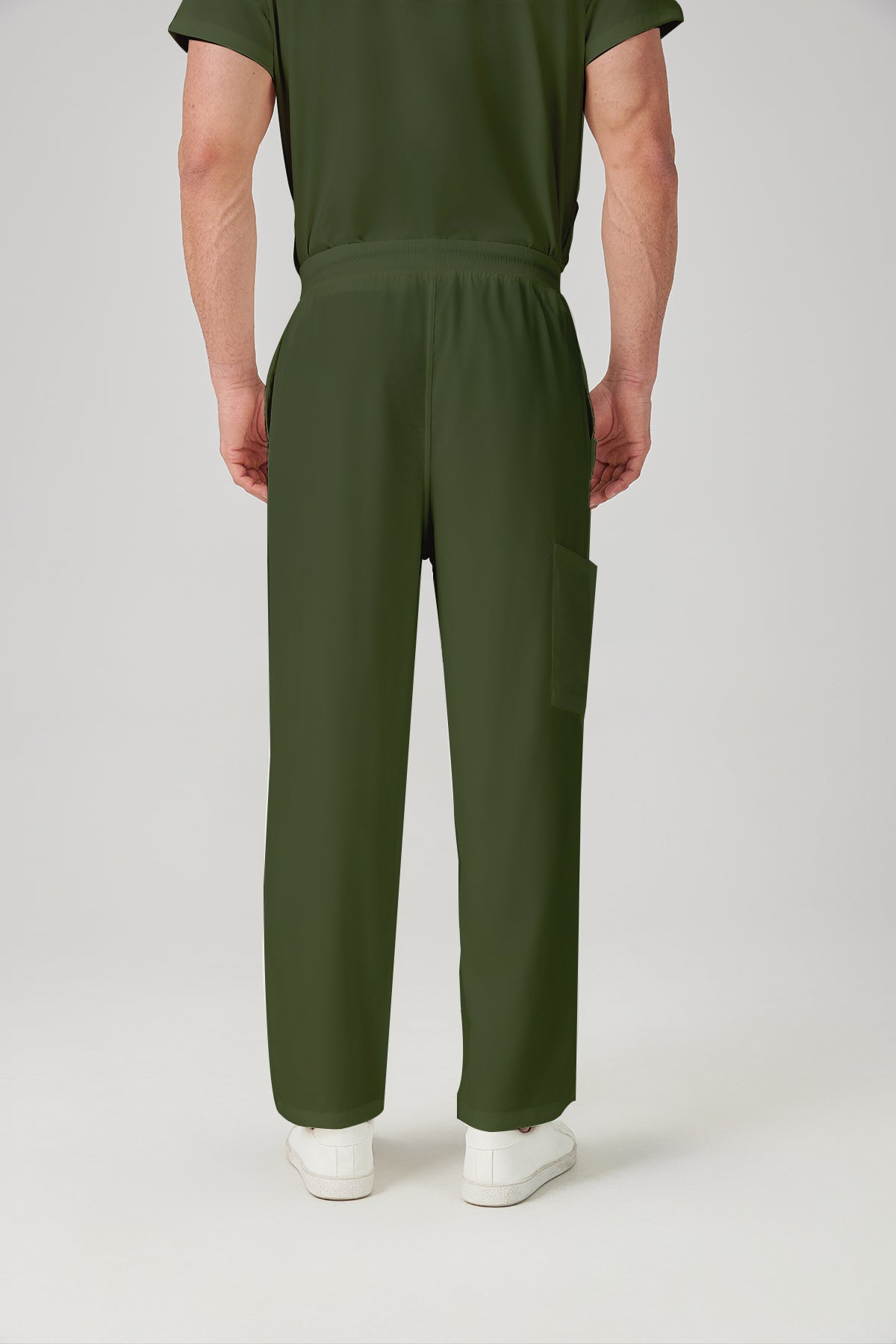 JelriSoFit Classic Uniformes Médicos - Hombre Verde Musgo, Resistente a las manchas