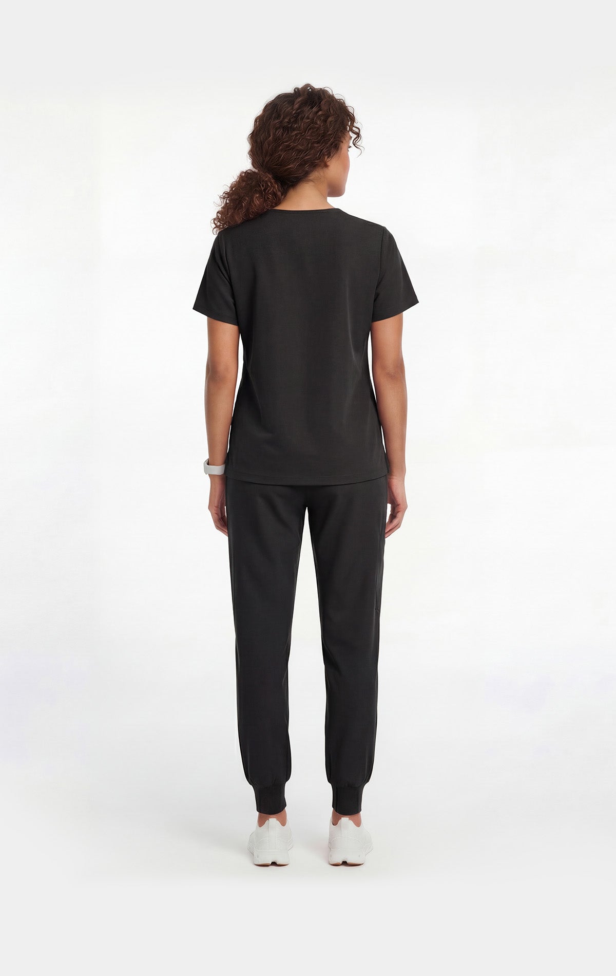 JelriSoFit Free Uniformes Quirúrgicos – Mujer Negro, Aberturas laterales