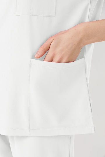 Jelrisofit Classic Pijama Quirurgica - Mujer Blanco, De secado rápido y ligero.