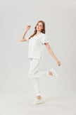 JelriSoFit® Classic Nursing Uniforms for Women – Cream White, Soft & Breathable