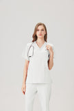 JelriSoFit® Classic Nursing Uniforms for Women – Cream White, Soft & Breathable