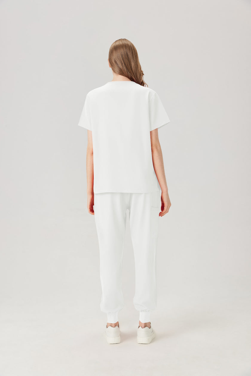 JelriSoFit® Classic Nursing Uniforms for Women – Cream White, Soft & Breathable