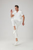 JelriSoFit Classic Medical Uniforms - Men's White, Straight Leg Trouser Set