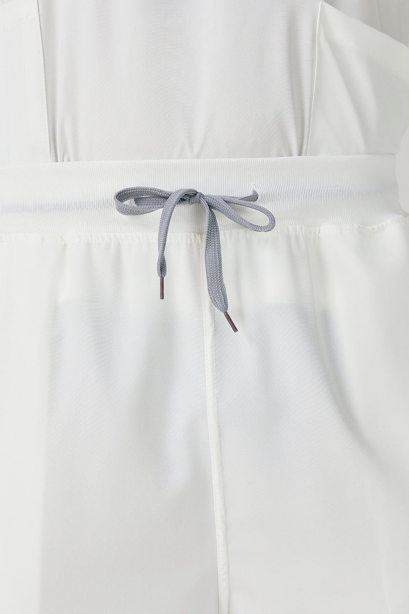 JelriSoFit Classic Medical Uniforms - Men's White, Straight Leg Trouser Set