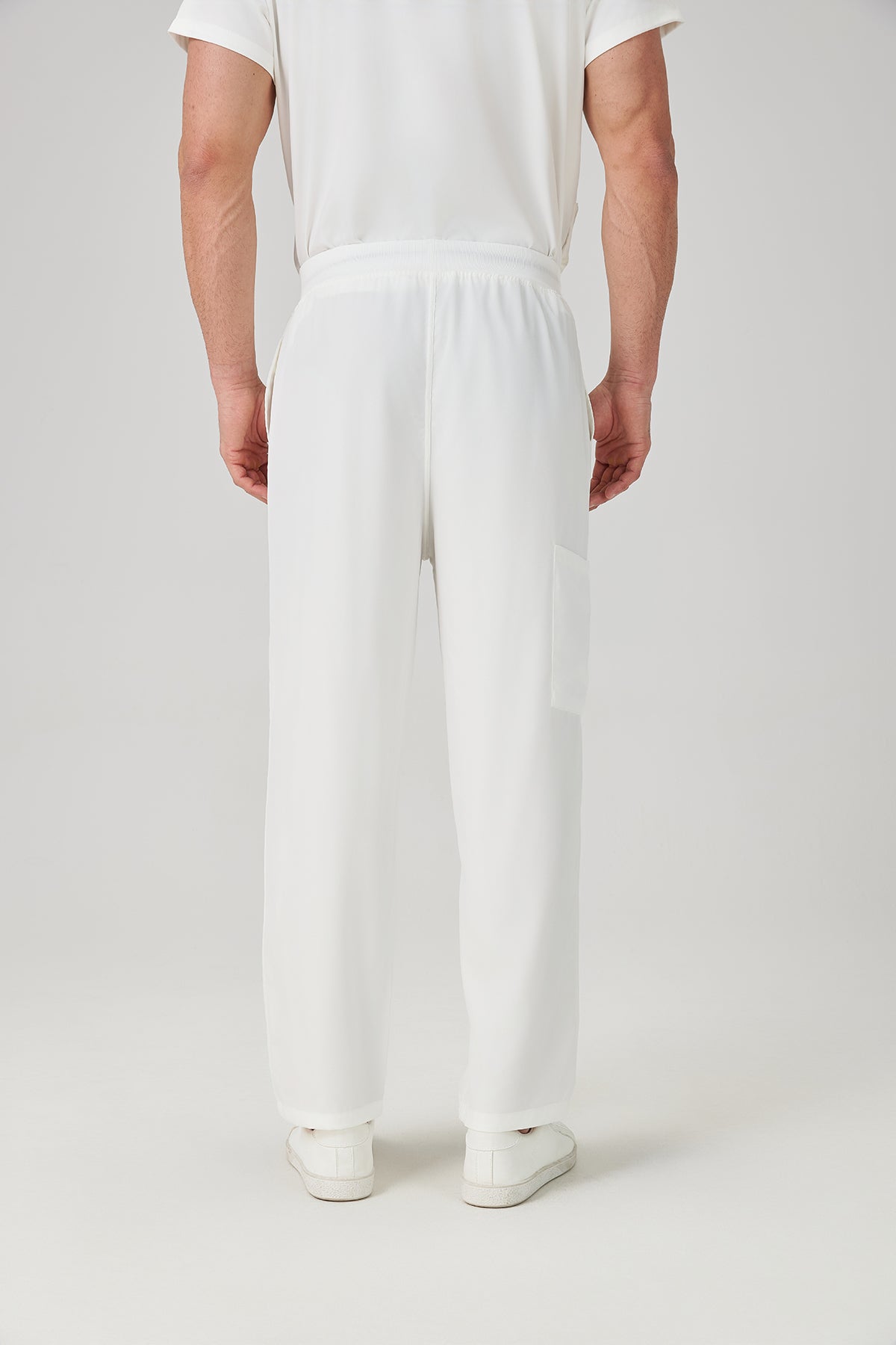 JelriSoFit Classic Uniformes Médicos - Hombre Blanco, Conjunto de pantalón recto
