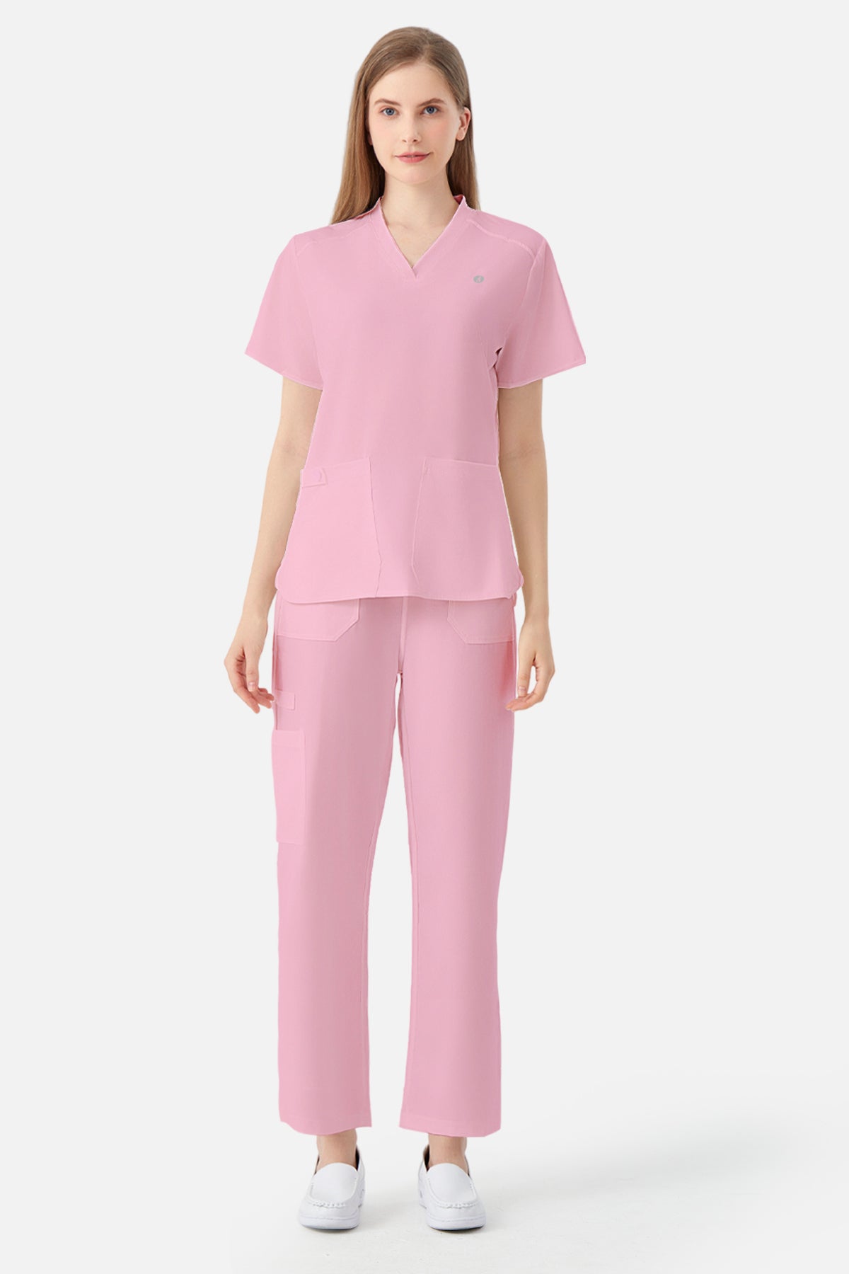 Bata quirúrgica rosa de mujer, exhibición de atuendos