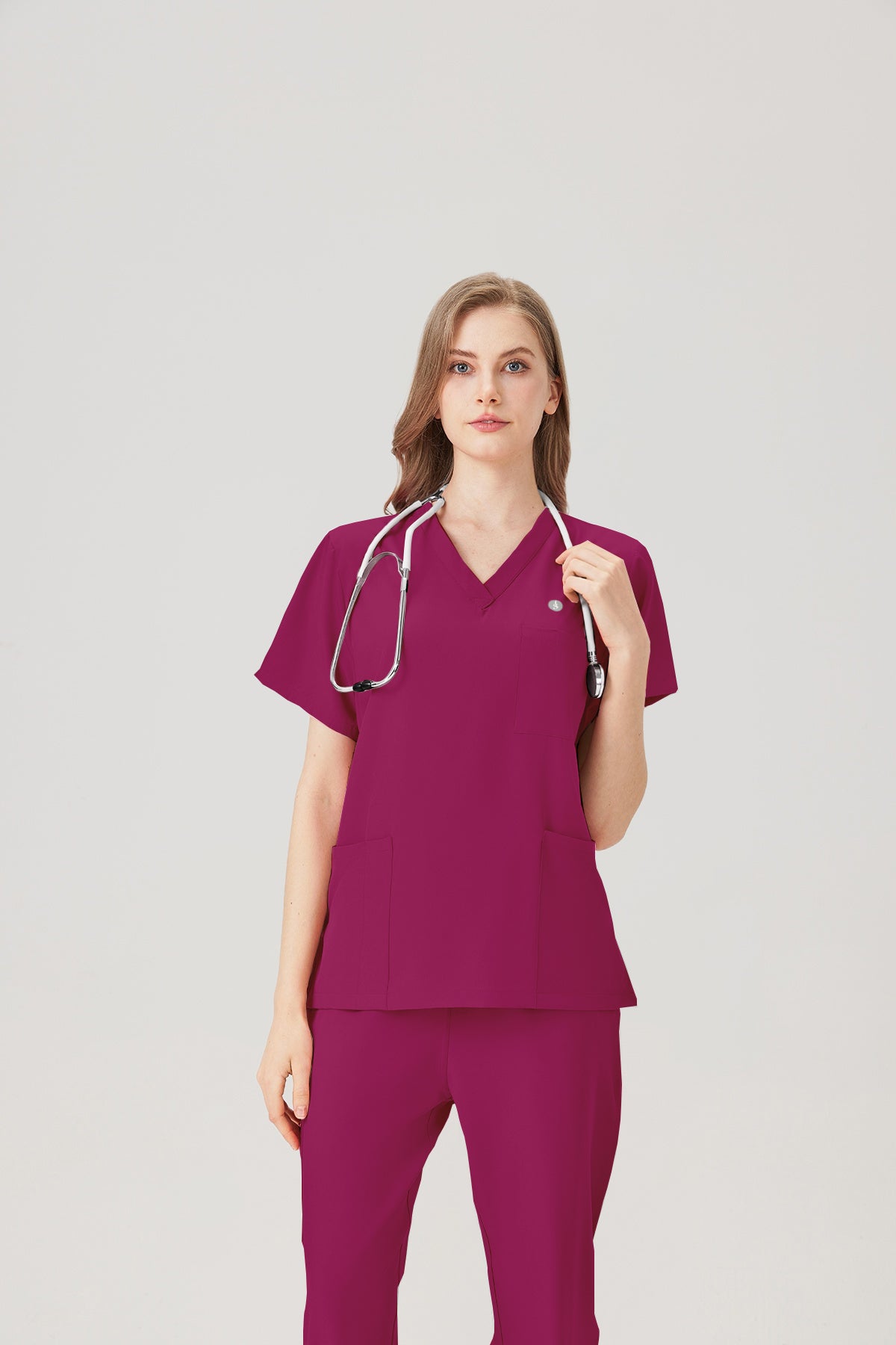 JelriSoFit Classic Uniformes Médicos - Mujer Bugambilia, Suave y elástico