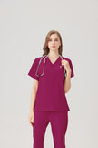 JelriSoFit Classic Medical Uniforms - Women's Fuchsia, Soft and Stretchy