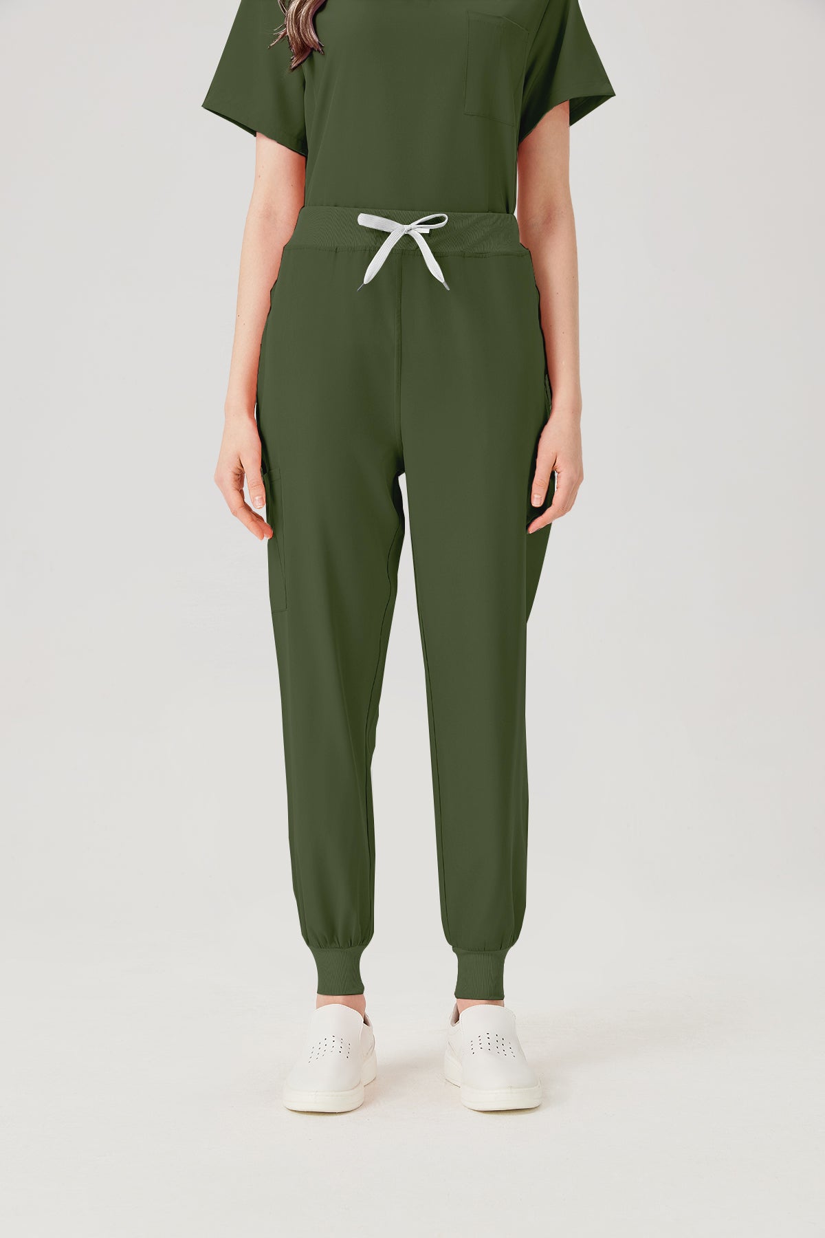 JelriSoFit Classic Work Uniforms - Women's Moss Green, Easy to Clean