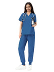 JelriSoFit Classic Medical Scrubs – Women’s Caribbean Blue, Durable and wear-resistant