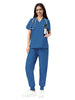 JelriSoFit Classic Medical Scrubs – Women’s Caribbean Blue, Durable and wear-resistant