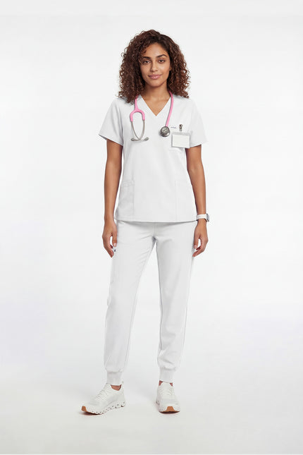 JelriSoFit Free Uniformes Quirúrgicos – Mujer Blanco, Tejido impermeable