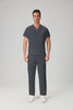 JelriSoFit Classic Medical Uniforms - Men's Carbon Gray, Lightweight and Elastic
