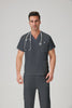 JelriSoFit Classic Medical Uniforms - Men's Carbon Gray, Lightweight and Elastic