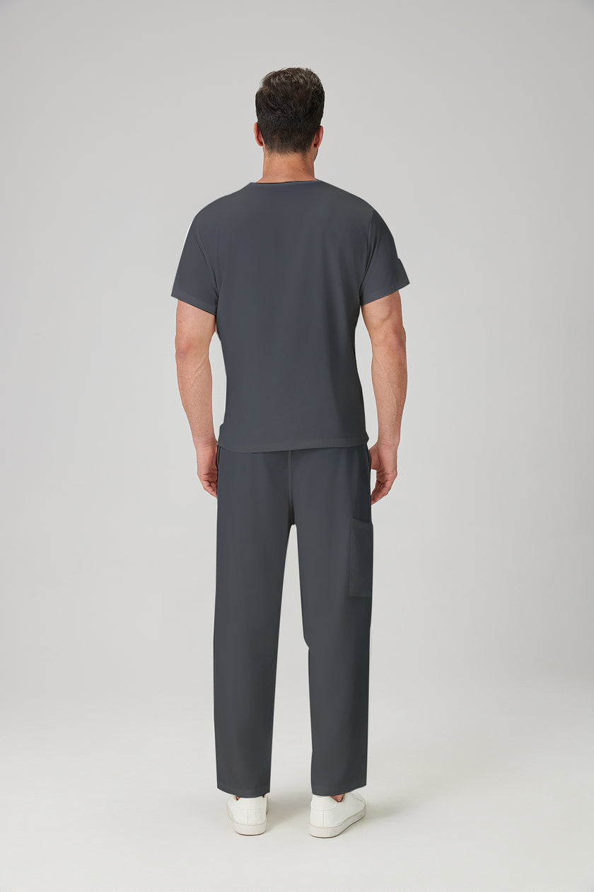 JelriSoFit Classic Medical Uniforms - Men's Carbon Gray, Lightweight and Elastic