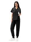 JelriSoFit Classic Nursing Uniforms – Women’s Black, Soft and Breathable