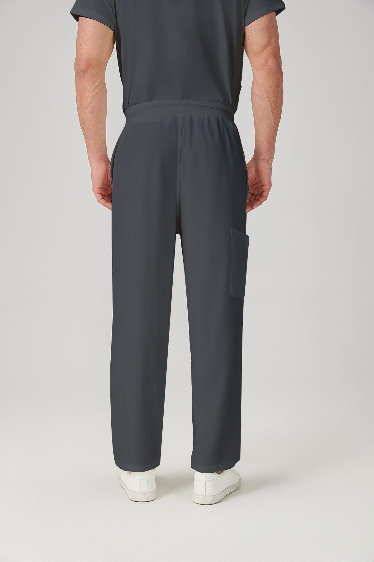 JelriSoFit Classic Uniformes Médicos - Hombre Gris Carbon, Ligero y elástico