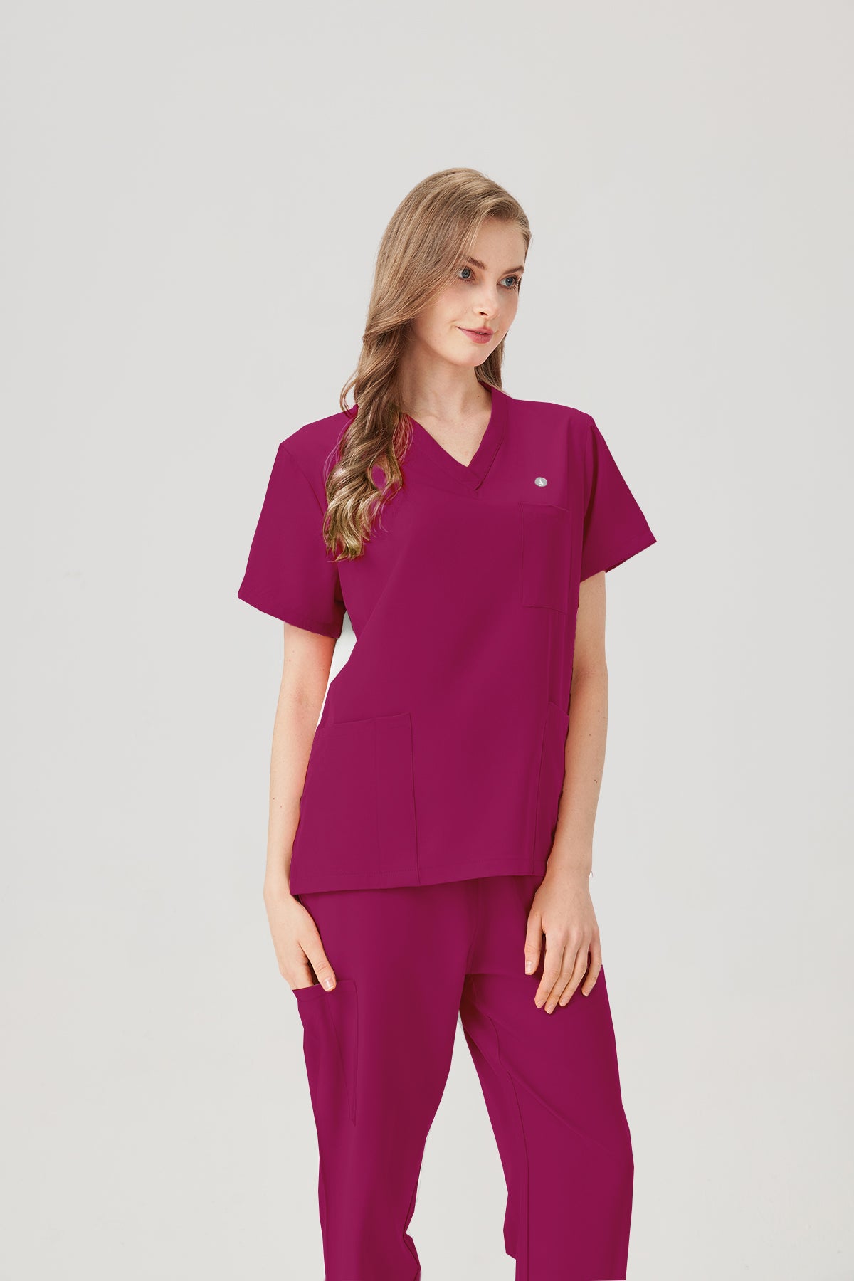 JelriSoFit Classic Medical Uniforms - Women's Fuchsia, Soft and Stretchy