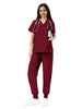 JelriSoFit Classic Medical Uniforms – Women’s Burgundy, Sporty Comfort