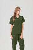 JelriSoFit Classic Work Uniforms - Women's Moss Green, Easy to Clean
