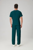 JelriSoFit Classic Medical Uniforms - Men's Moss Green, Stain Resistant