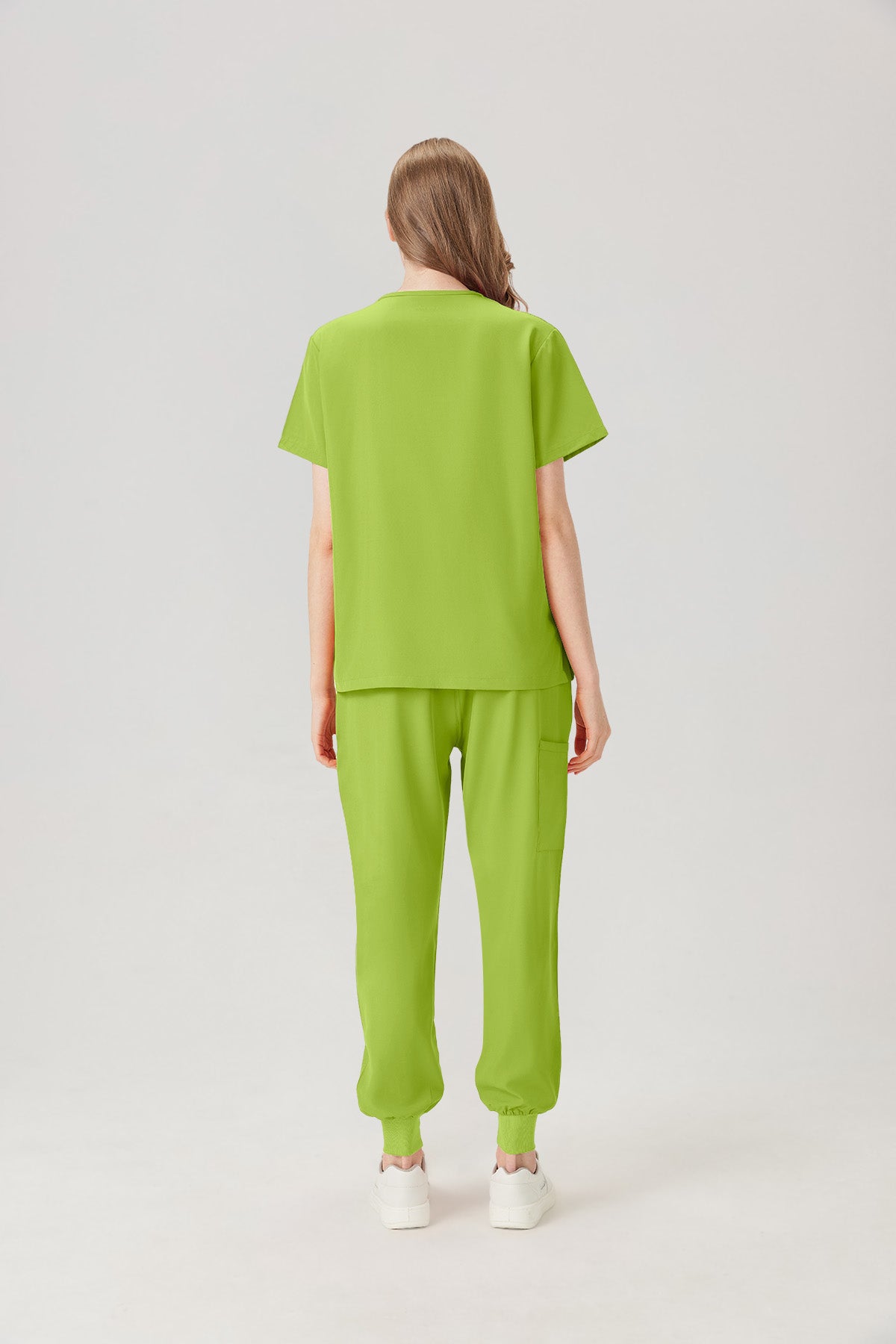JelriSoFit Classic Uniformes Médicos - Mujer Verde Lima, Suave y elástico