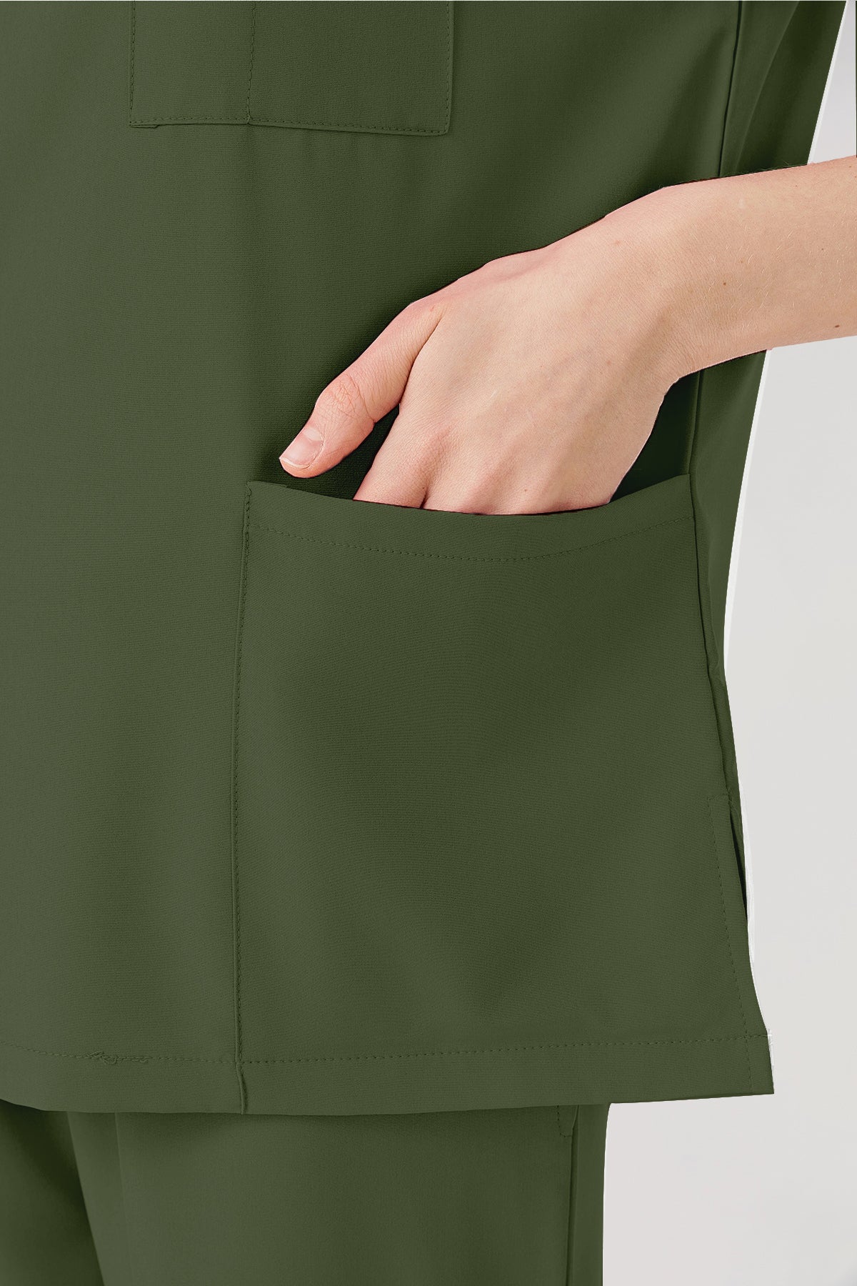 JelriSoFit Classic Uniformes de Trabajo - Mujer Verde Musgo, Fácil de limpiar