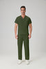 JelriSoFit Classic Medical Uniforms - Men's Moss Green, Stain Resistant
